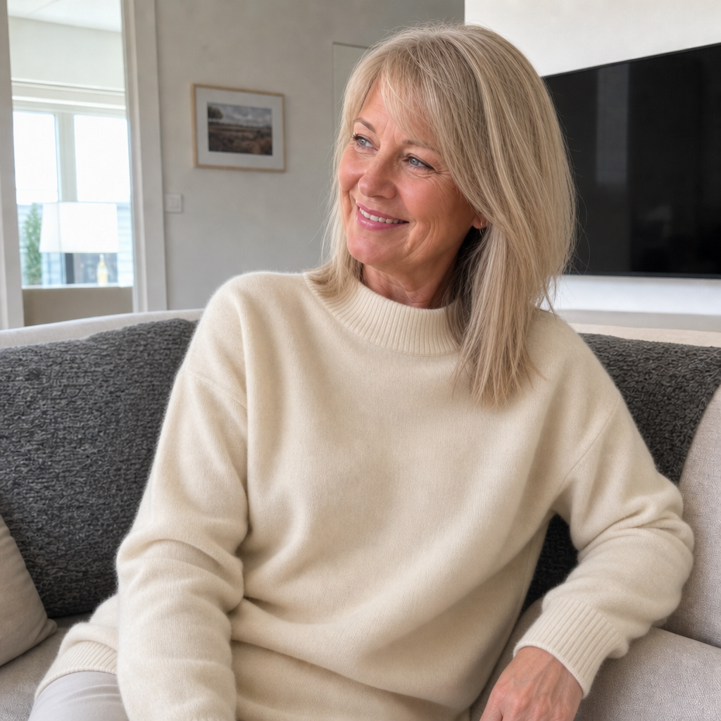 Ashbourne | Luxury Mock Neck Knit Jumper