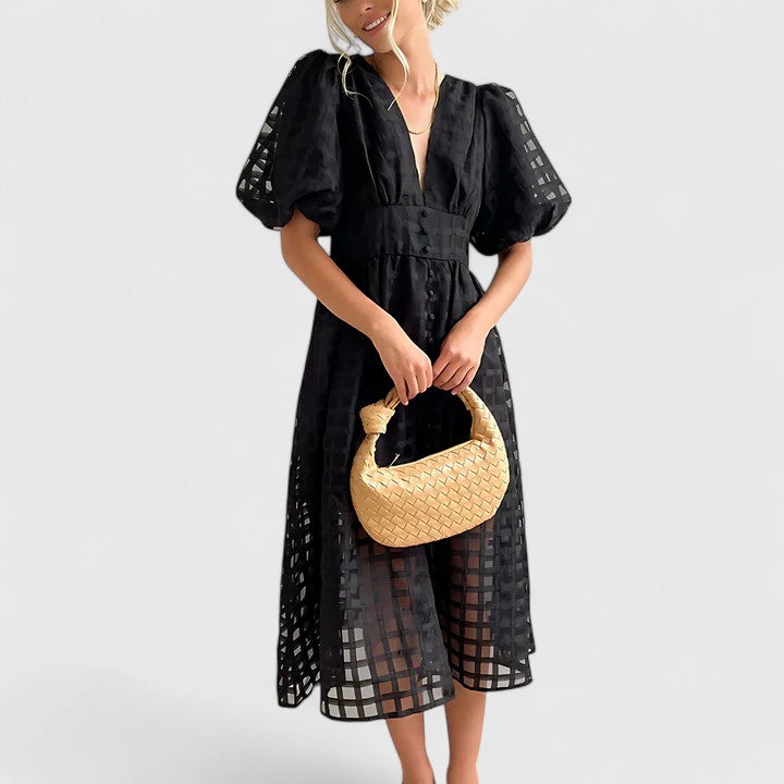 Elanqi - Elegant Midi Dress