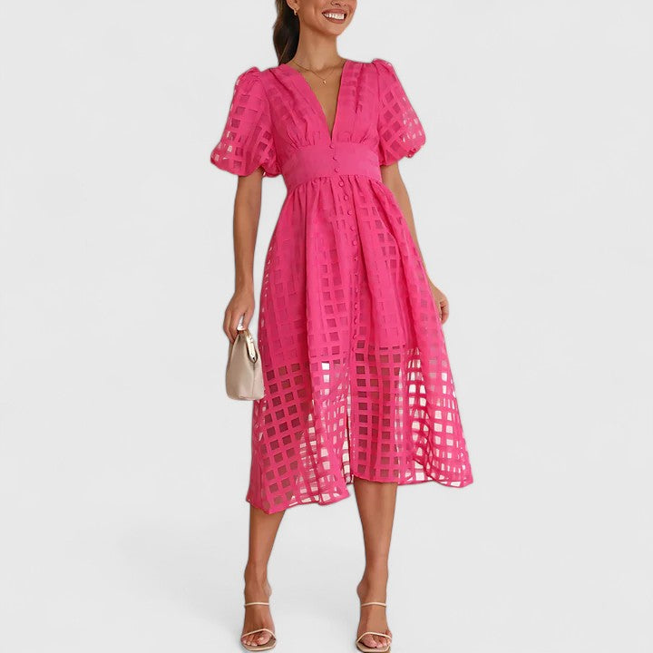 Elanqi - Elegant Midi Dress