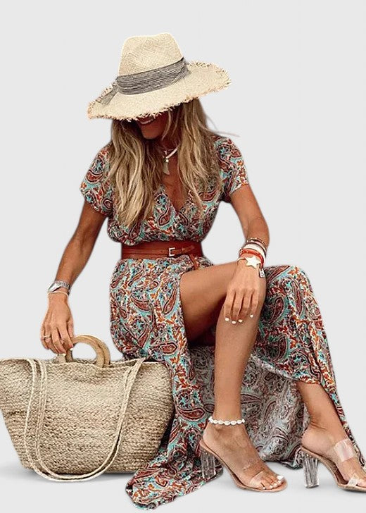 Lorraine - Stylish Boho Maxi Dress
