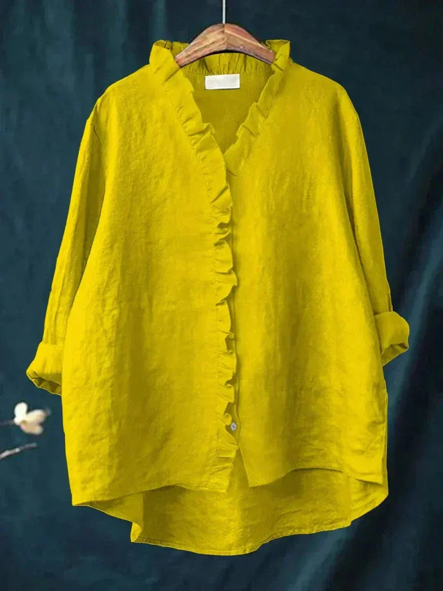 Clara | Relaxed Ruffle Detail Blouse