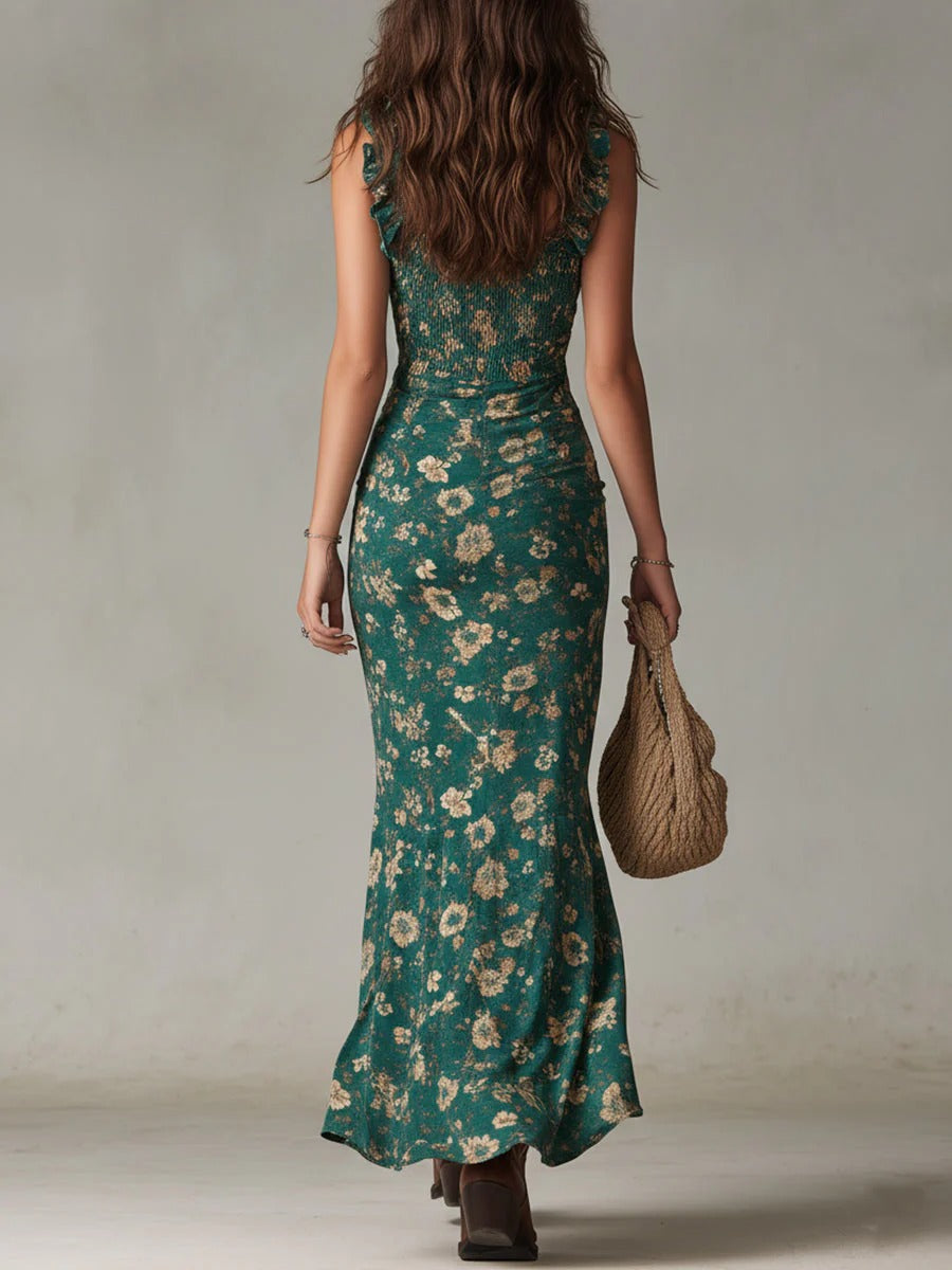 Mika - Boho Retro Maxi Dress