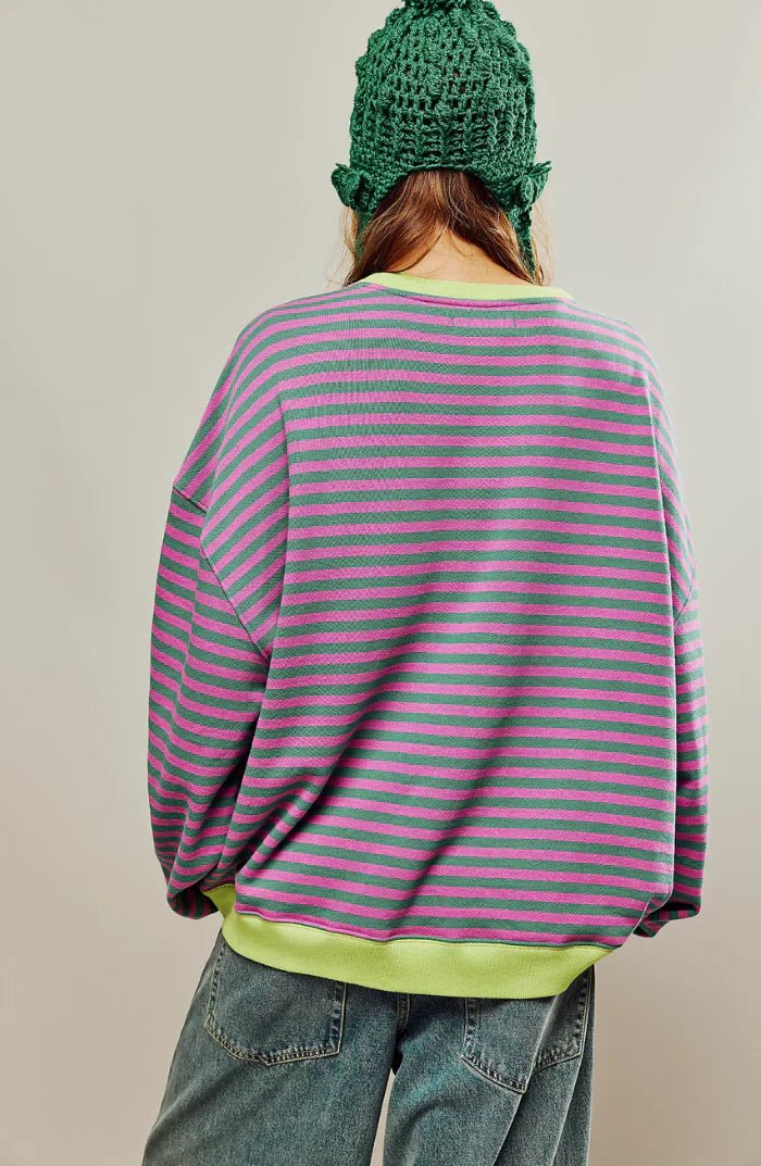 Orlena | Relaxed Striped Oversized Jumper