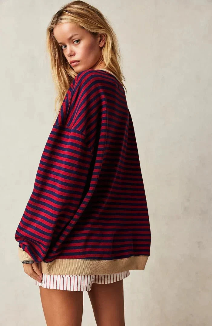 Orlena | Relaxed Striped Oversized Jumper