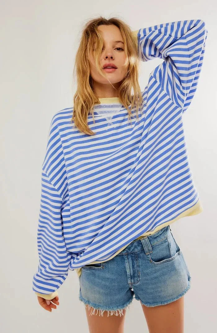 Orlena | Relaxed Striped Oversized Jumper