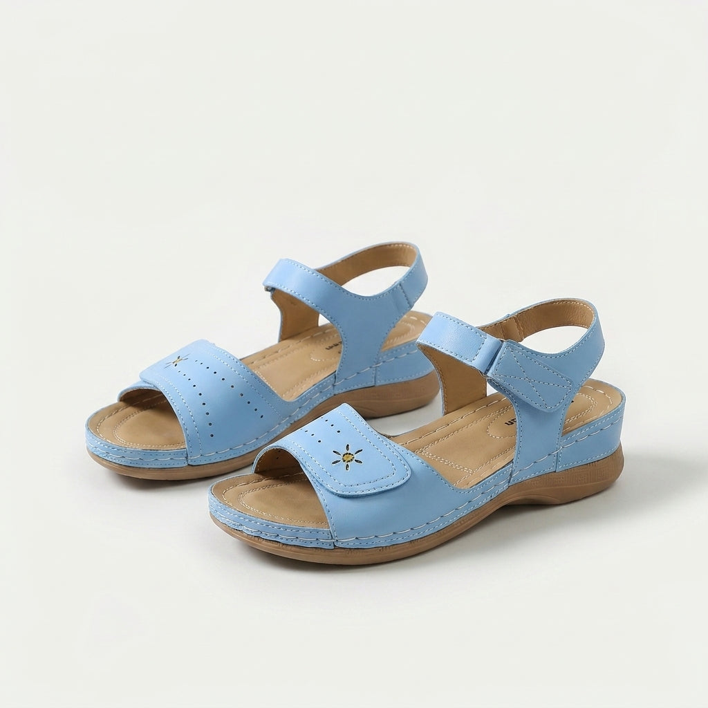 Liana - Breezy Summer Sandal with Adjustable Velcro Strap