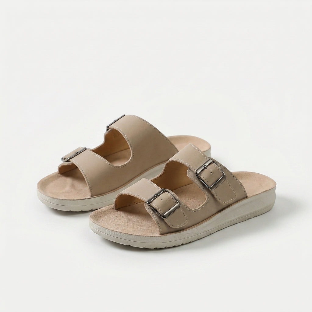 Mae - Adjustable Double Buckle Comfort Slides