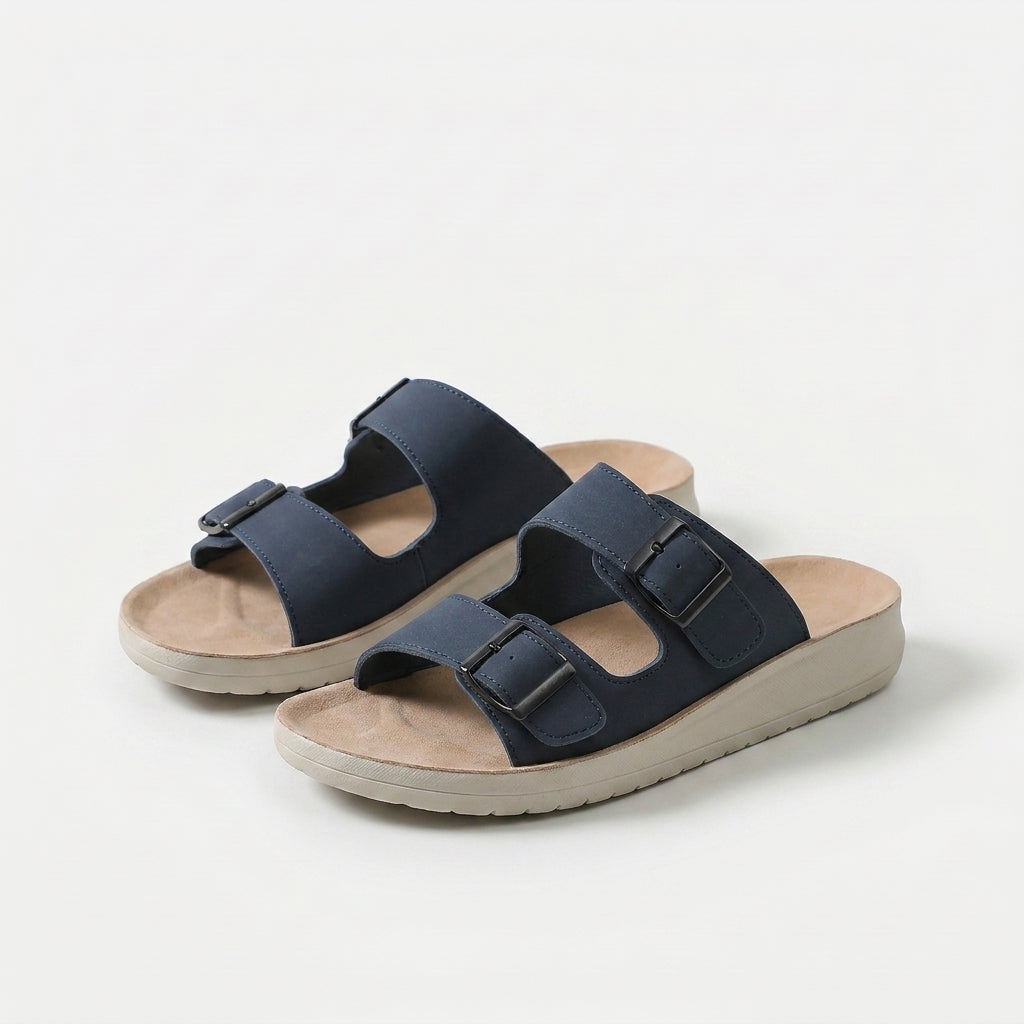 Mae - Adjustable Double Buckle Comfort Slides