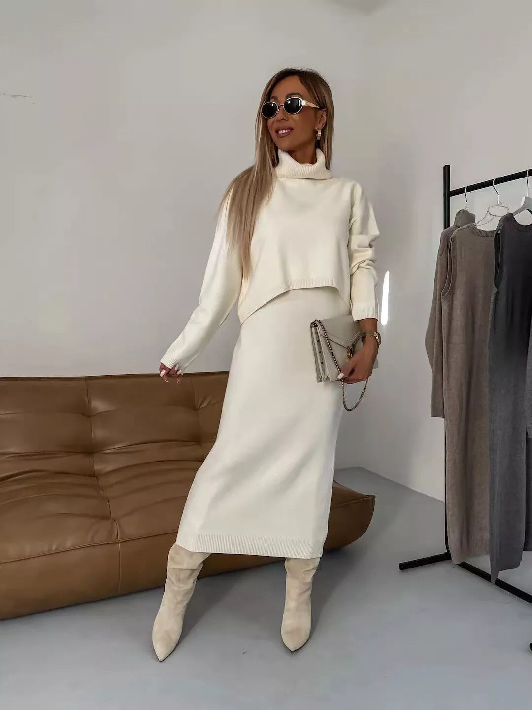 Gracie - Comfy Turtleneck Set