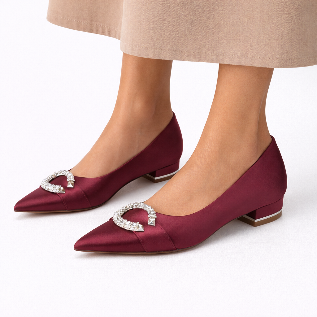 Bridal Satin Flats for Women