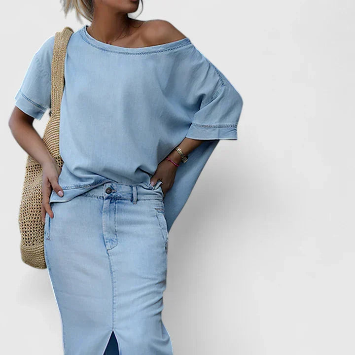 Averlynn - Elegant Maxi Skirt Set