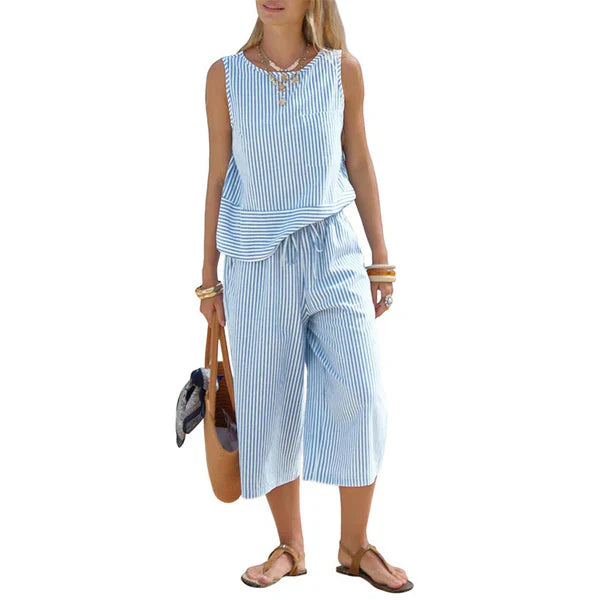 Isla | Relaxed Striped Summer Co-Ord Set