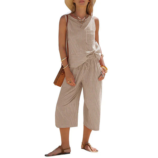 Isla | Relaxed Striped Summer Co-Ord Set
