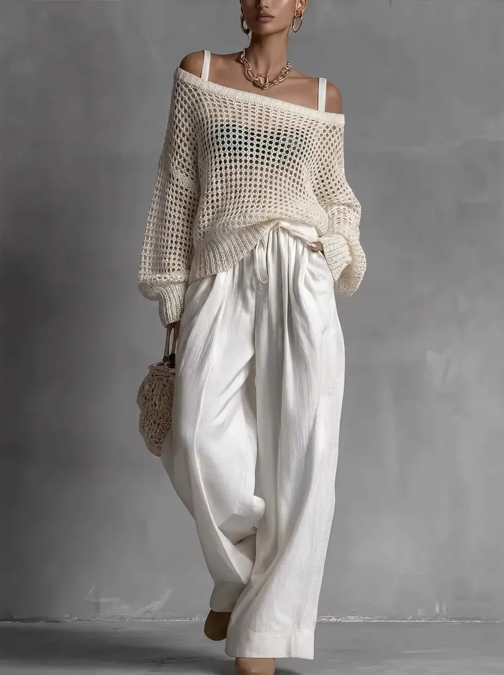 Marielle | Elegant Off-Shoulder Co-Ord Set