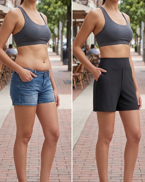 Harper High-Waisted Comfort Shorts