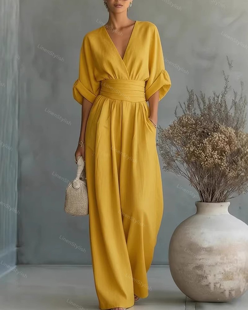 Seraphine Elegant Waist-Detail Jumpsuit