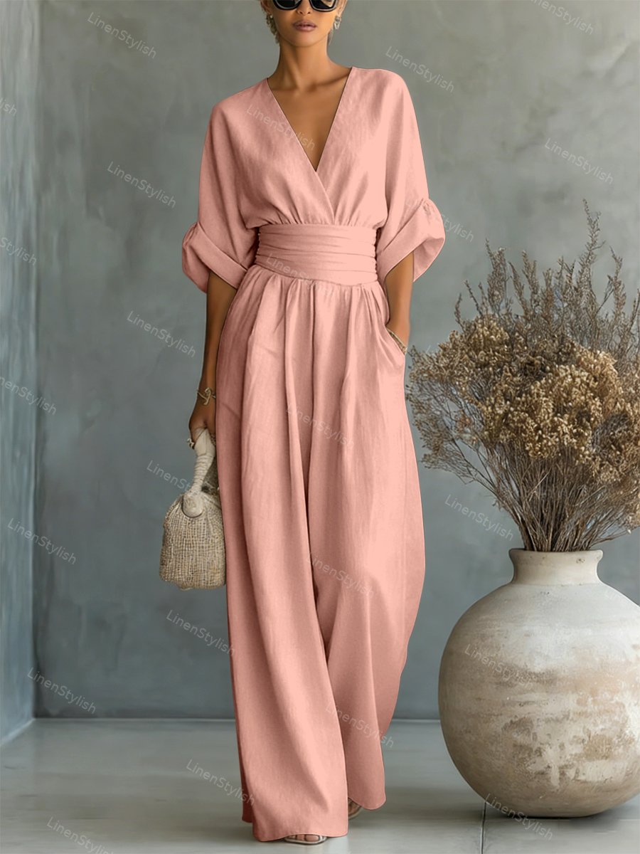 Seraphine Elegant Waist-Detail Jumpsuit