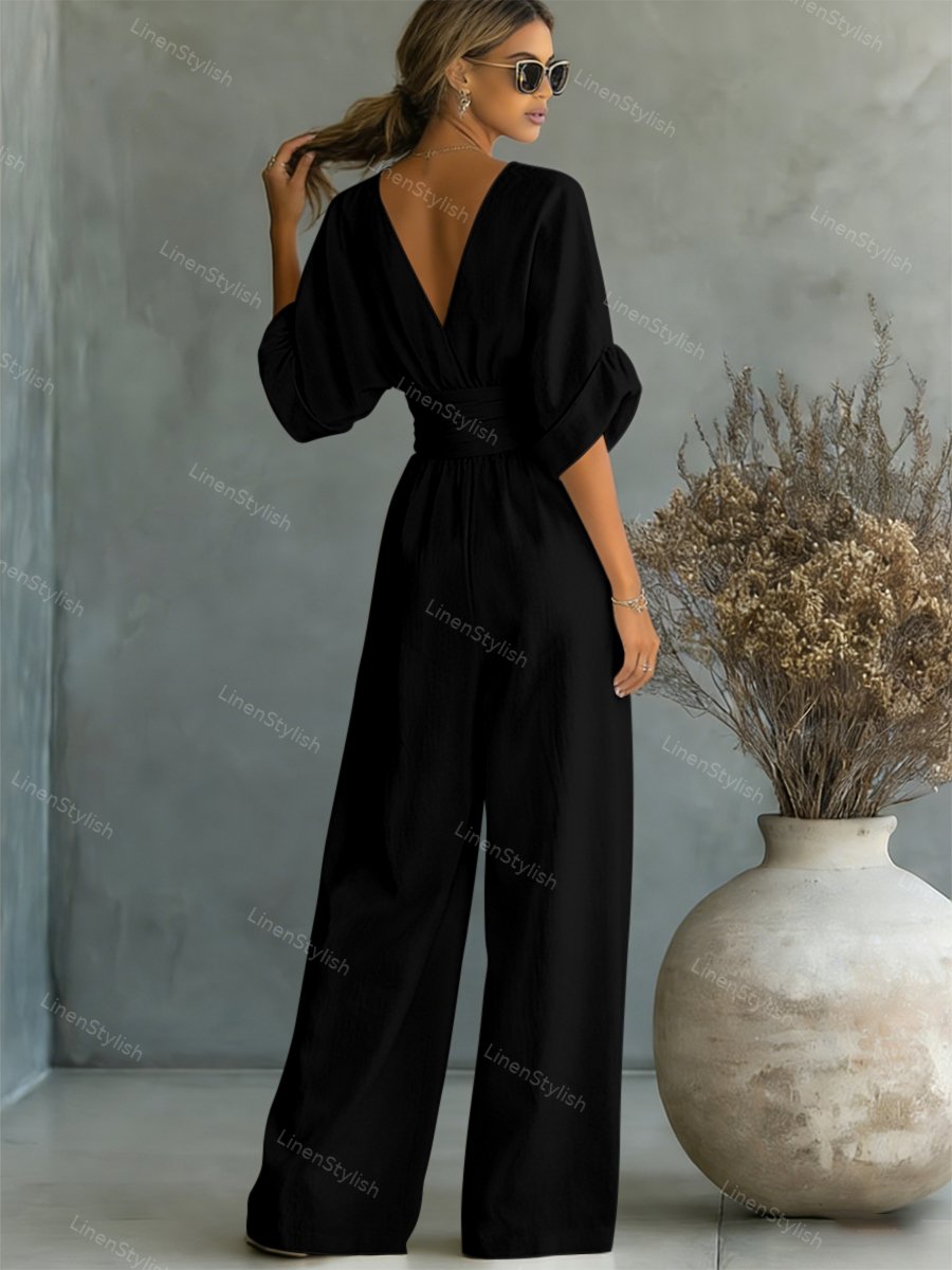 Seraphine Elegant Waist-Detail Jumpsuit