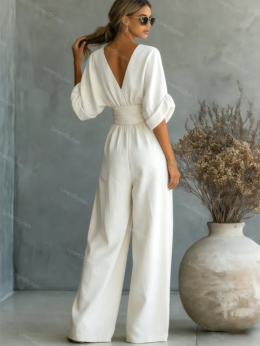 Seraphine Elegant Waist-Detail Jumpsuit