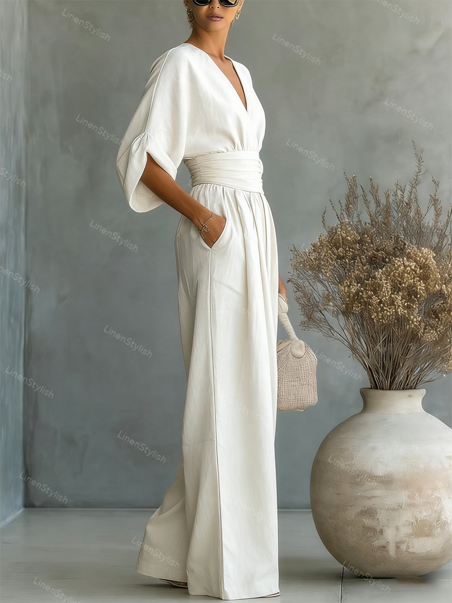 Seraphine Elegant Waist-Detail Jumpsuit