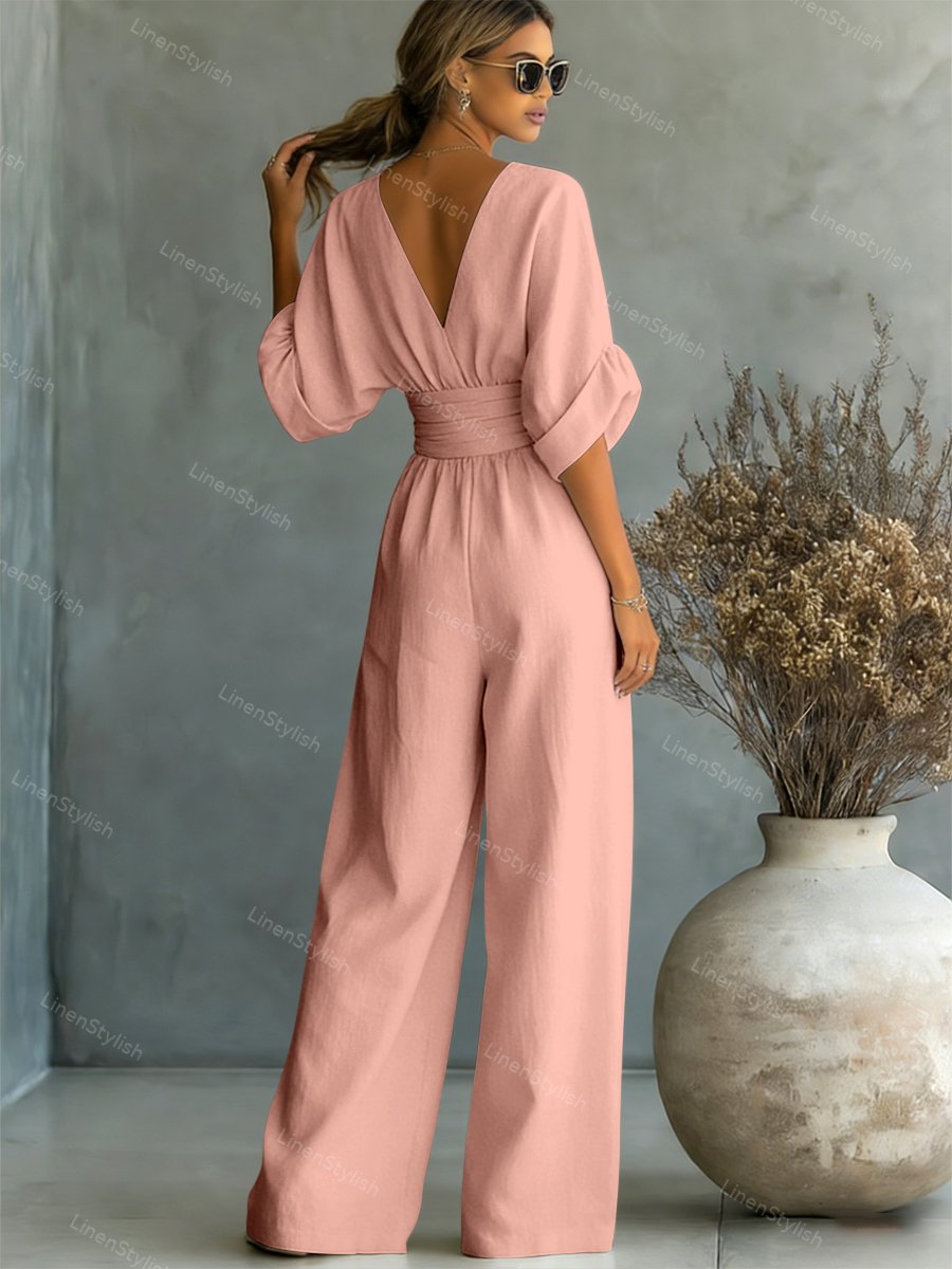 Seraphine Elegant Waist-Detail Jumpsuit