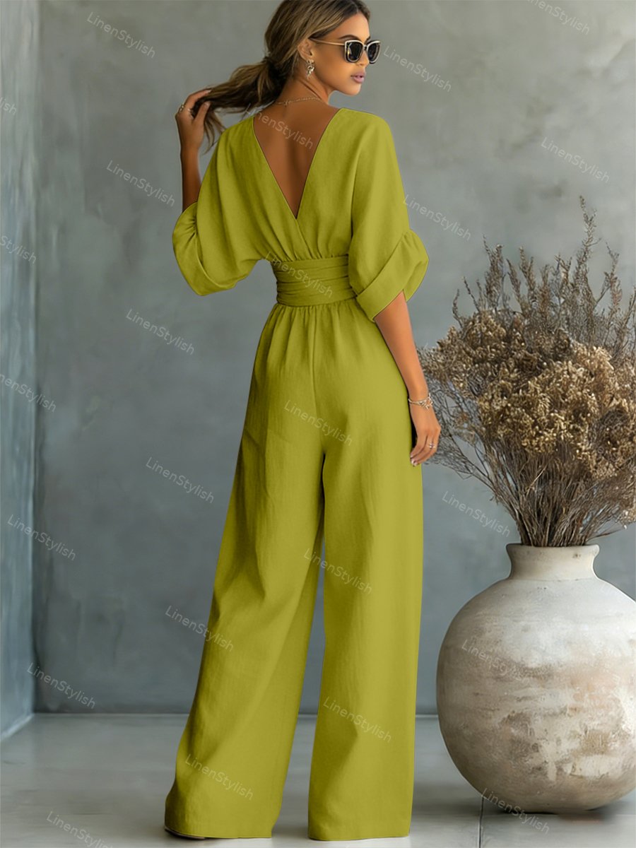 Seraphine Elegant Waist-Detail Jumpsuit