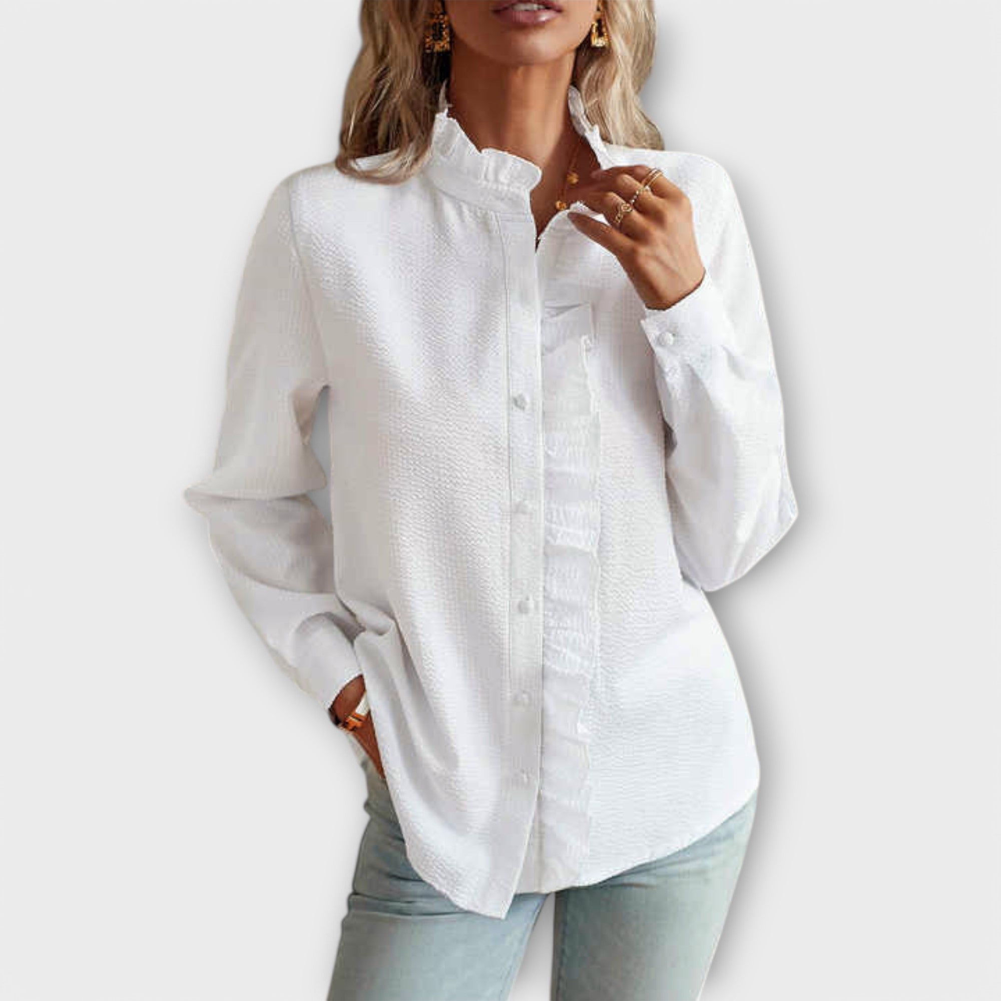 Lily - Elegant Long Sleeve Blouse