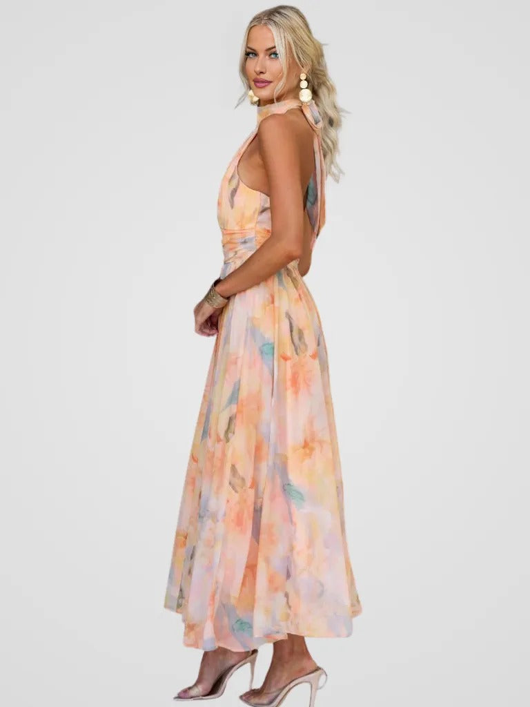 Elviana - Elegant Midi Dress