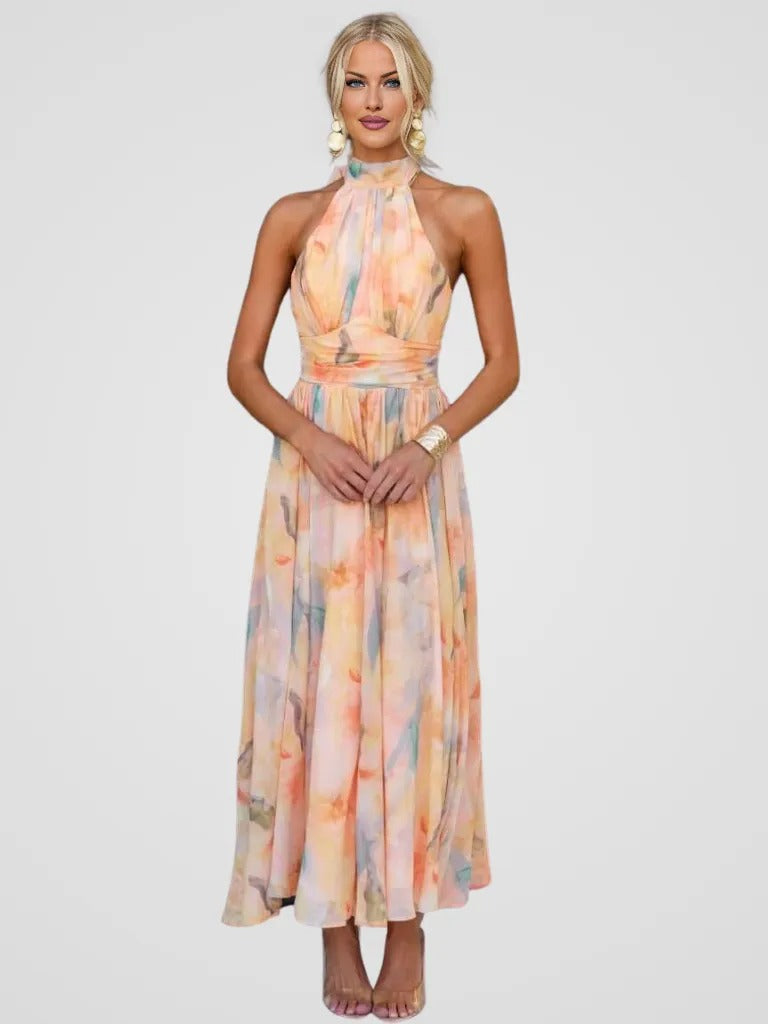 Elviana - Elegant Midi Dress